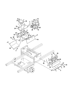 Control Group Diagram and Parts List for S7237-KW 53CI8DU8050-37HP Cub Cadet Lawn Tractor